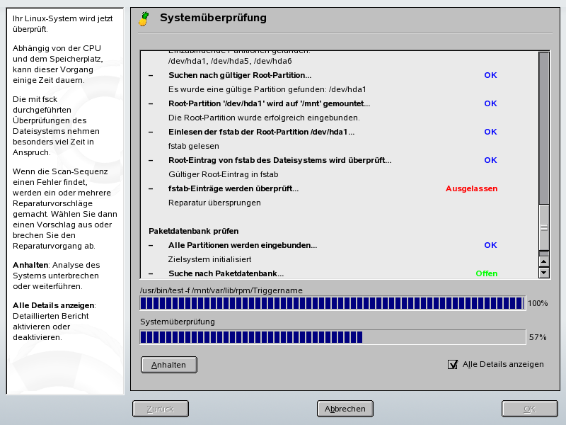 Modus „Automatische Reparatur“