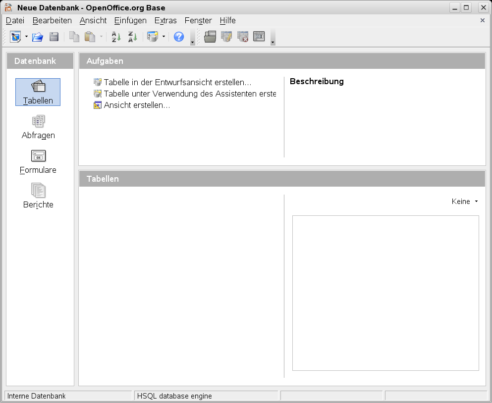 Base – Datenbanken in OpenOffice.org