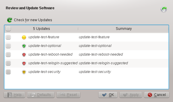 KDE Software Updater