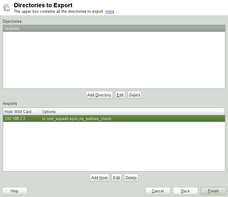 Exporting Directories with NFSv2 and v3