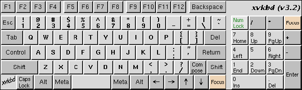 xvkbd Virtual Keyboard