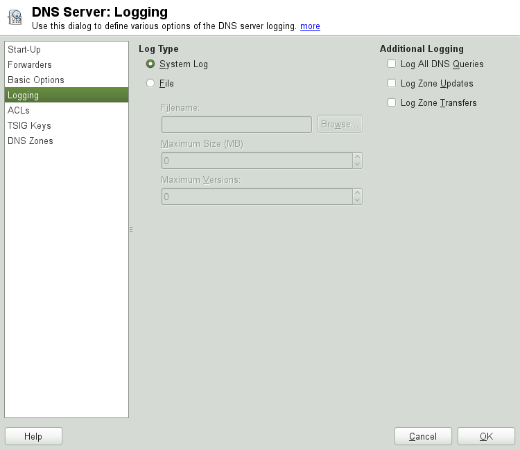 DNS Server: Logging