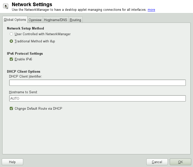 Configuring Network Settings