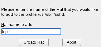 Enter hat name (Hat-Namen eingeben)