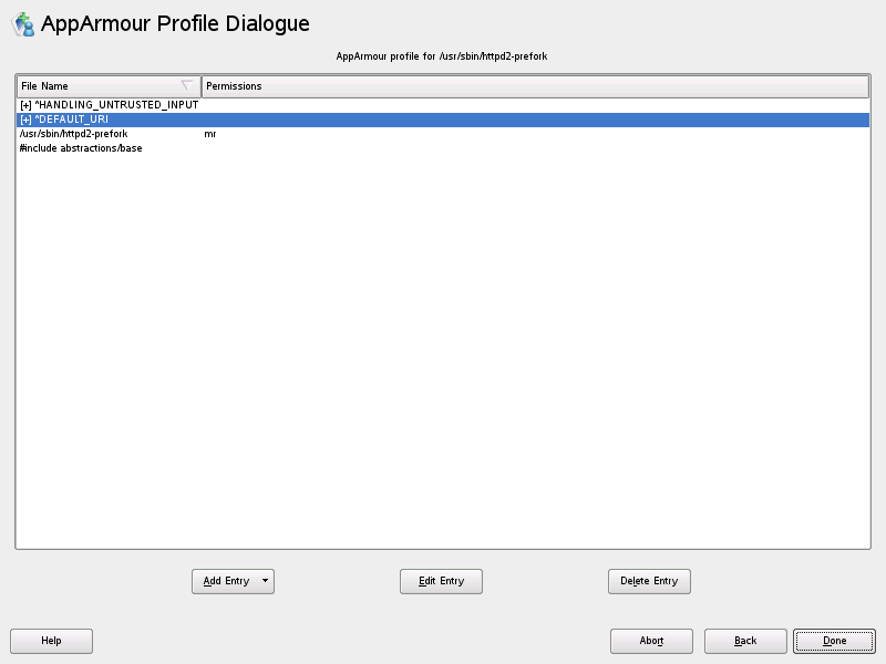 Manually creating a profile