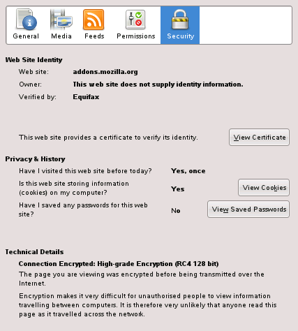 The Firefox Page Info Window
