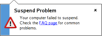 GNOME Power Manager Notification When Suspend Failure Occurs