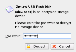 Automatic Detection of an Encrypted USB Stick