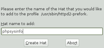 Enter hat name