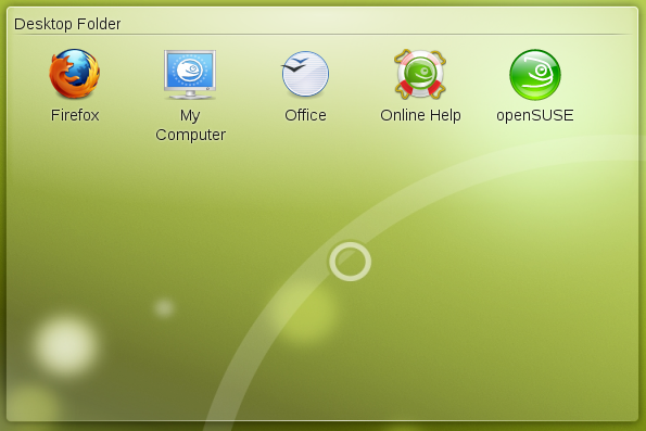 KDE Desktop Folder