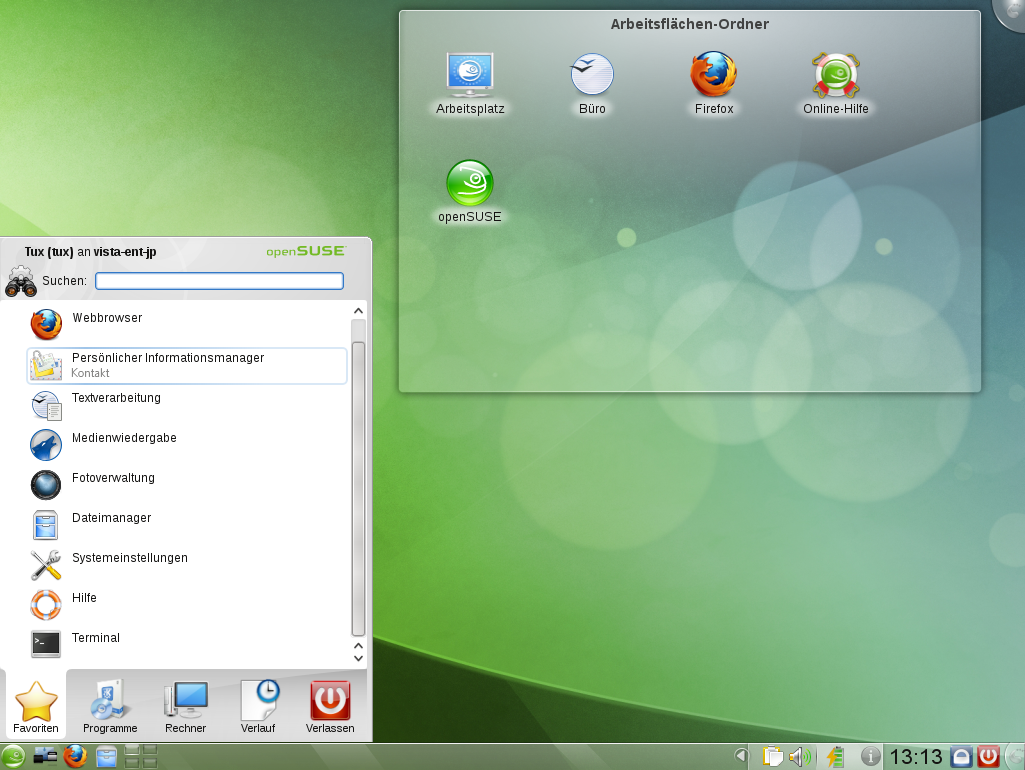 Example KDE Desktop