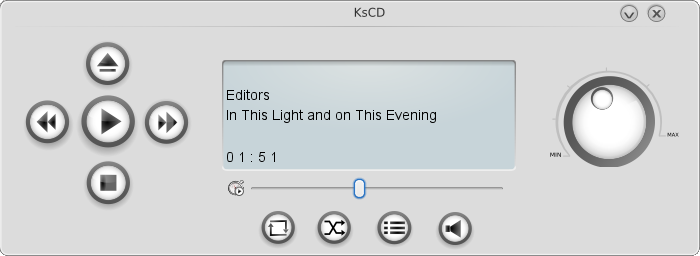 KsCD User Interface