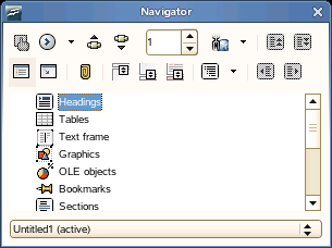 Navigator Tool in Writer