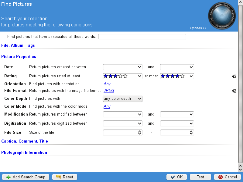 Creating an Advanced Search Filter