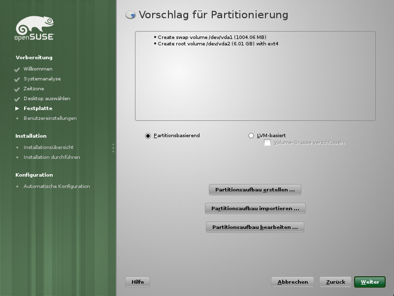 Suggested Partitioning