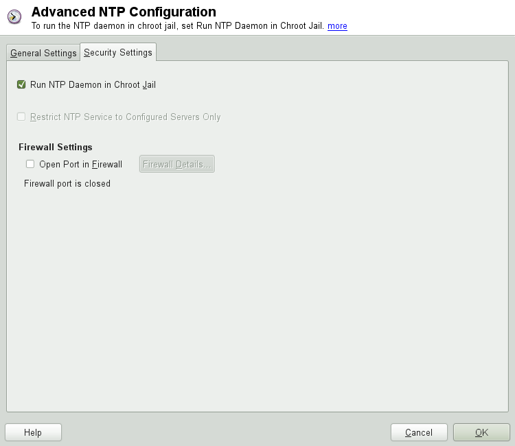 Advanced NTP Configuration: Security Settings