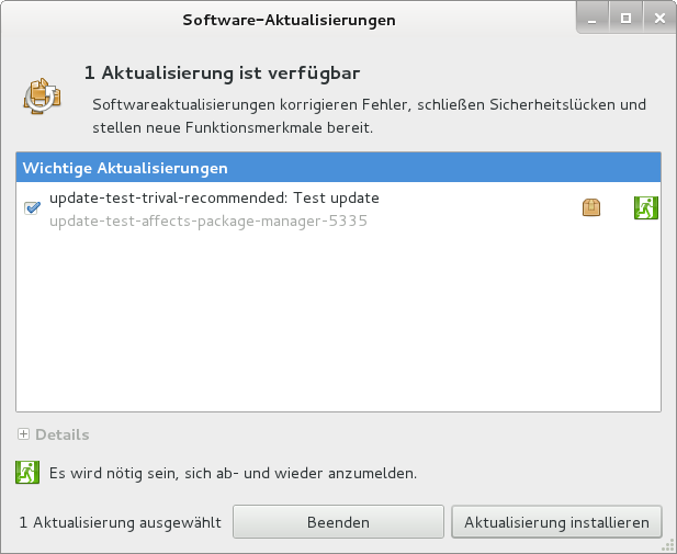 GNOME-Update Applet