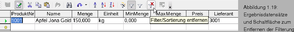 \begin{figure}\htmlimage
\spfiglii{0.85}{Bld20_19.eps}{Ergebnisdatenstze und Schaltflche zum
Entfernen der Filterung}{_Ref63569080}
\end{figure}