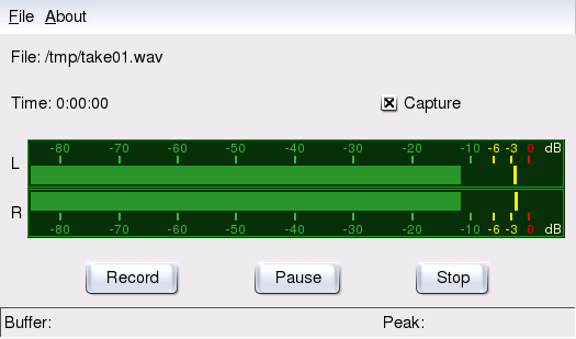 QARecord – Eine einfache Harddisk-Recording-Anwendung