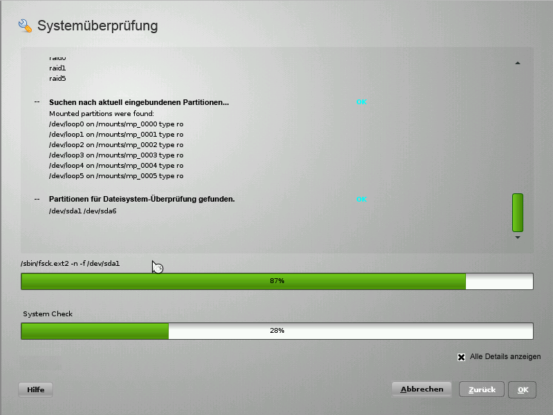 Modus "Automatische Reparatur"