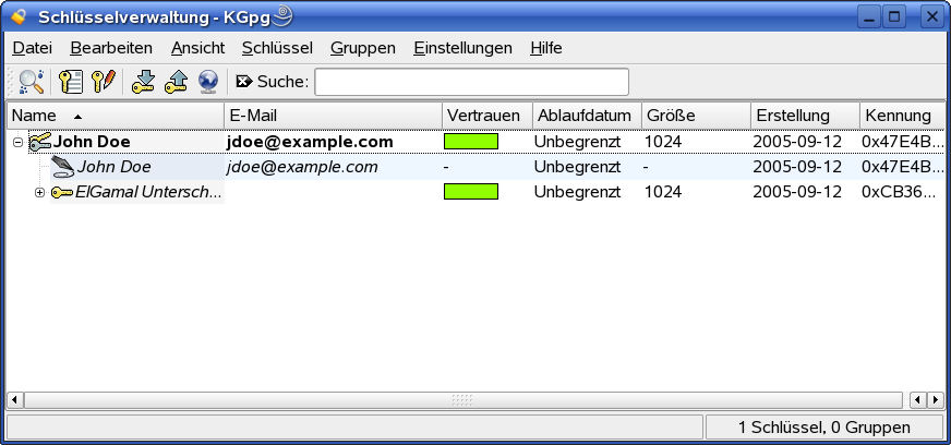 Schl�sselverwaltung