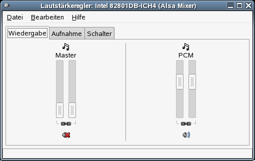Der GNOME-Lautst�rkeregler