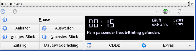 Die Benutzeroberfl�che von KsCD